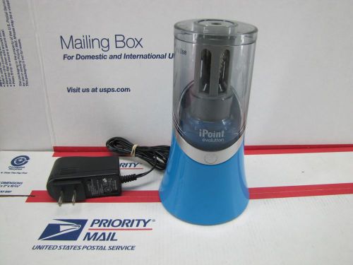 WESCOTT iPoint Pencil Sharpener BLUE  / Used (inv#iP-03) | Fast-USA-Ship
