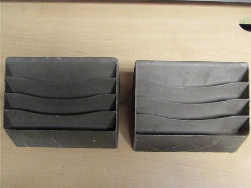 Lot Of 2 Burroughs Adding Machine File Card Holders? Disc Holders? Rare?