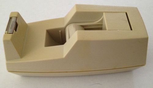 SCOTCH C-40 Deluxe Desk Tape Dispenser - Beige- Used GREAT CONDITION-Works Well
