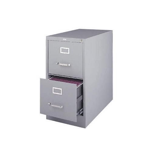 NEW - Heavy Duty Commercial Grade 2 Drawer Letter File Cabinet - 25&#034; Deep, Gray