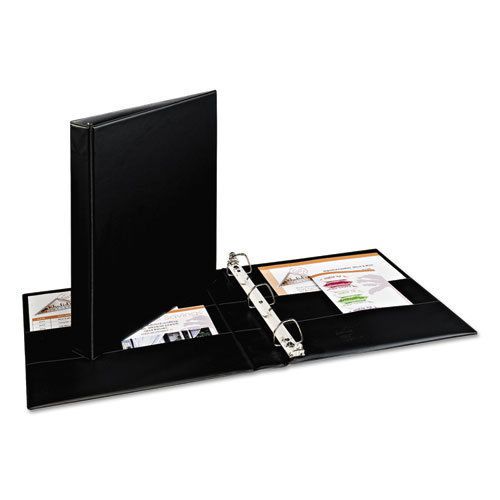 Durable Binder with Two Booster EZD Rings, 1&#034; Capacity, Black