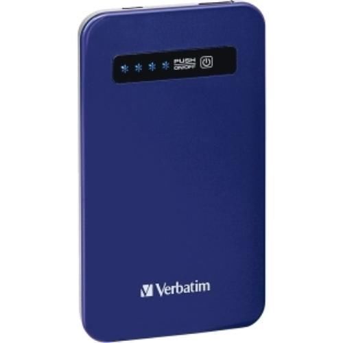 Verbatim ultra slim power pack 4200 mah cobalt blue 98455 for sale
