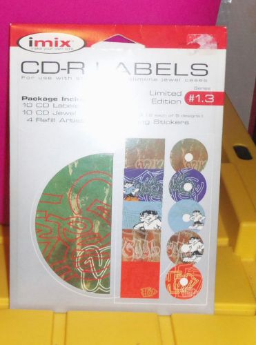 IMIX CDR LABELS  for Use with Standard or Slimline Jewel Cases-LIMITED ED.2002