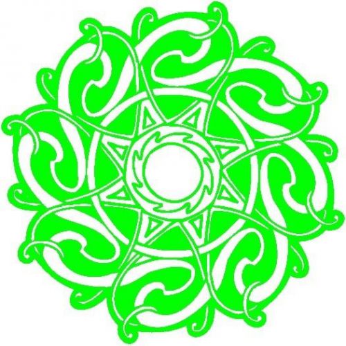 30 Custom Modern Green Celtic Art Personalized Address Labels