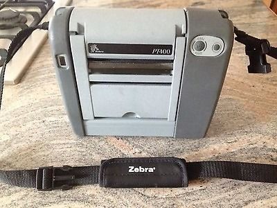 Portable zebra pt400 label thermal w/o power adapter for sale