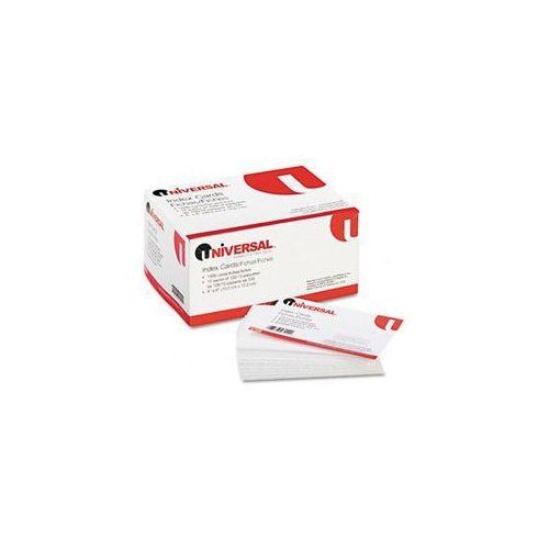 Universal Office Products 47220 Unruled Index Cards, 4 X 6, White, 100/pack