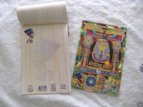 2 Egyptian Papyrus Look Paper Writing pad 5.5&#034; X 8&#034;