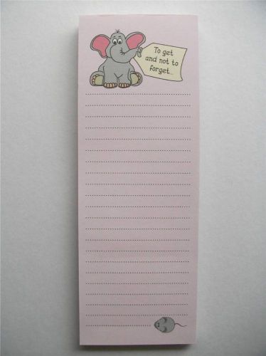 MagneticTo Do List Note Pad Paper Shopping List New Elephant Notepad 60 pages