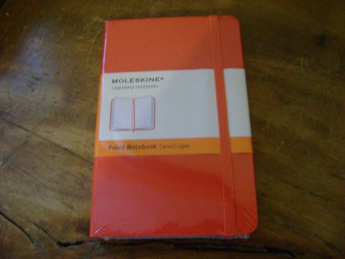 Moleskine  9 x 14 cm  RED pocket lined  ruled notebook NEW AND SEALED AS PIC