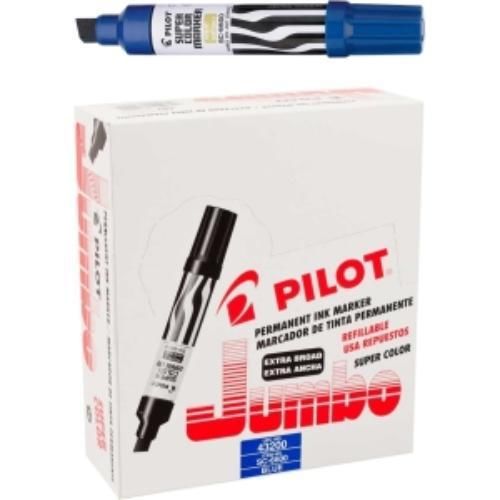 Pilot Jumbo Chisel Felt Tip Permanent Markers - Jumbo Marker Point (pil45200)
