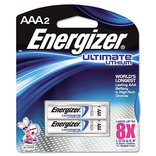 Energizer e Lithium Batteries, AAA, 2 Batteries/Pack, PK - EVEL92BP2