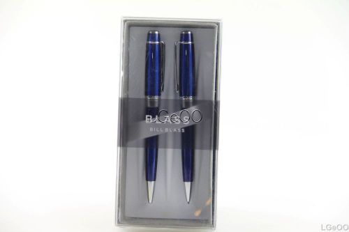 Bill Blass Dunham BB0221-5 Pen and Pencil in Blue Silver