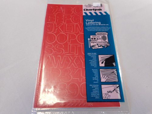 Chartpak vinyl numbers 1&#034;- one  pack # 01032 (new) red for sale