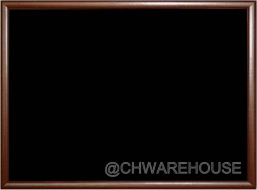 YDL® Magnetic Black Chalk Board 18&#034; x 24&#034; Dark Frame &amp; Reinforced Backing