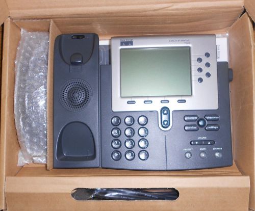 Non Working Cisco 7960 IP Phone Charcoal Gray *FOR PARTS AND/OR REPAIR*