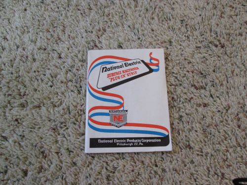 National Electric Products Corp Pittsburgh 1956 Surface Raceways Plug-in Catalog