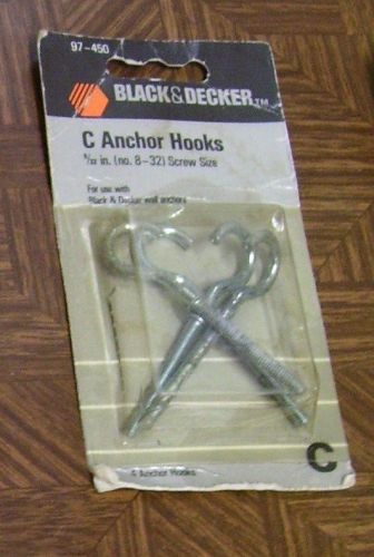 4- black &amp; decker &#034;c&#034; anchor bolts for sale