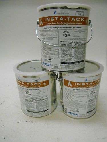 3 cans of hardcast insta-tack solvent based fast tacking insulation adhesive for sale
