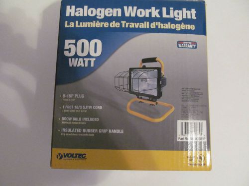 Voltec halogen work light 500 watt bulb included nib for sale
