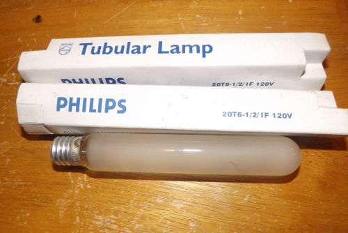 Lot of 2 PHILIPS 20T6-1/2IF TUBULAR LAMP 20T612IF NIB
