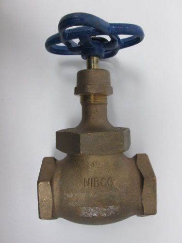 New nibco t-235-y globe valve 150swp 300wog bronze threaded 1-1/2in npt d243132 for sale