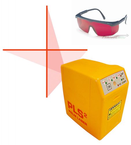 Pacific laser systems pls2 palm laser 2-beam level with red laser glasses for sale