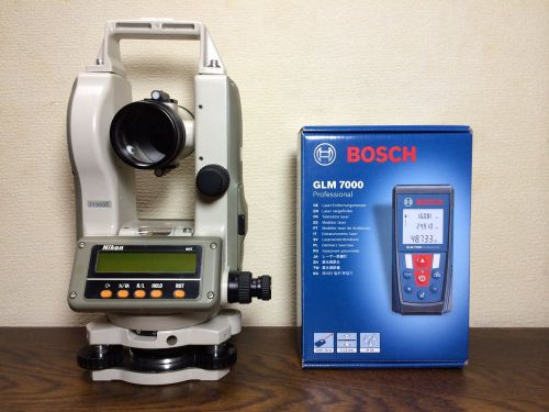 Nikon Digital Theodolite NE-10LA  5&#039;&#039;  and BOSCH GLM7000 Laser Distance Meter