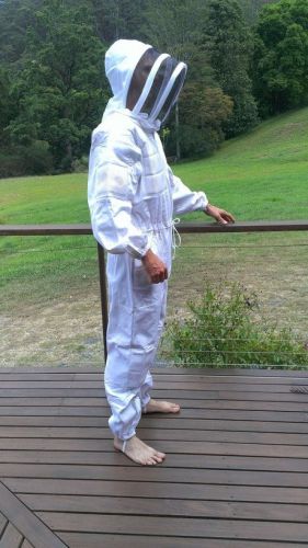 PREMIUM VENTED Beekeeping Overalls Bee Hive Ventilated Suit Opt leather Gloves