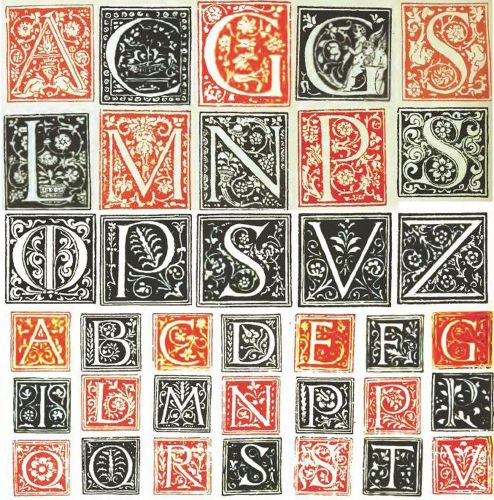 Venetian Typography Italian Renaissance woodcut printing illuminated manuscript