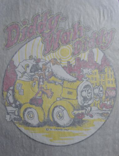 11 Dead Stock R Crumb 1967 Diddy-Wah-Diddy t-shirt iron-on transfers