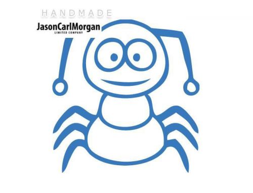 JCM® Iron On Applique Decal, Insects Sky Blue
