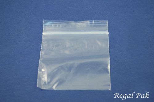 Reclosable 2 Mil Plain Zipper Bags (100 Pieces In A Pack)  3&#034; X 3&#034;
