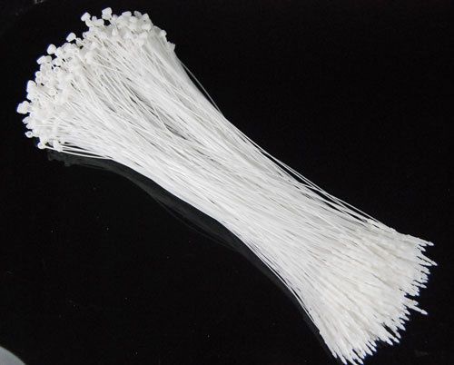 500X 9&#034; White manual LOOP FASTENERS NO TAG GUN REQUIRED