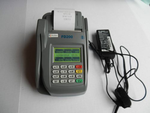 First Data FD-200 Credit Card, Check Reader Terminal