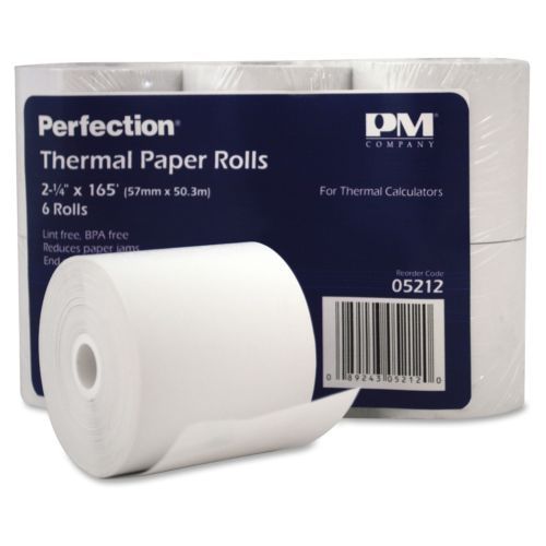 Pm receipt paper - for thermal transfer, dot matrix print - 2.25&#034; x 165 (05212) for sale
