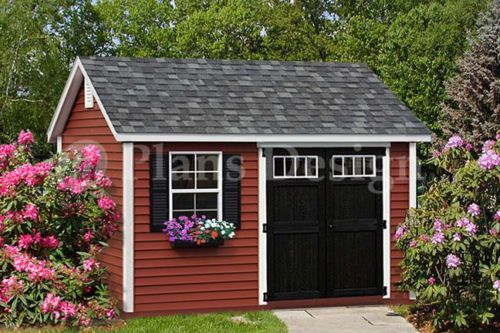 10&#039; x 12&#039; reverse gable shed plans,free material list #d1012g for sale