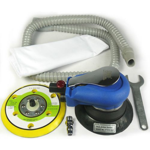 5&#034; Dual Action Orbital Air Palm Sander Polisher Panel Beaters Vacuum Extractor
