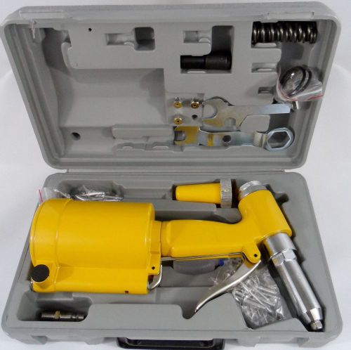New pneumatic air hydraulic pop rivet gun riveter riveting tool w/case free ship for sale