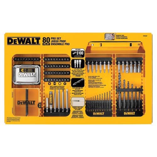 DEWALT 80pc Professional Drill Bit Set DW2587 NEW