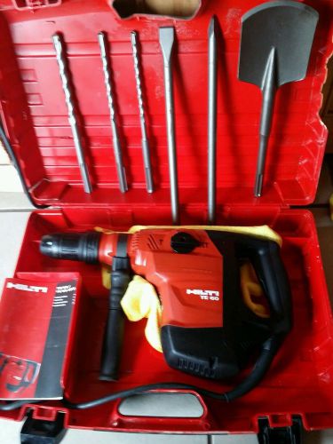 Hilti te 60 combihammer, excellent conditio, free bit set, strong, fast shipping for sale