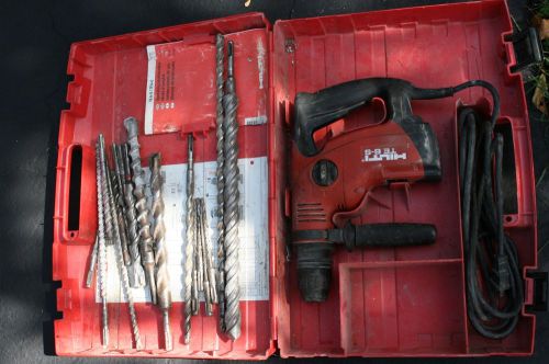 Hilti te 6-s rotary drill hammer with 17 bits for sale