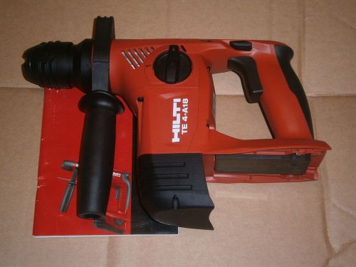 NEW HILTI TE 4-A18 TOOL ONLY CORDLESS ROTARY HAMMER DRILL SDS