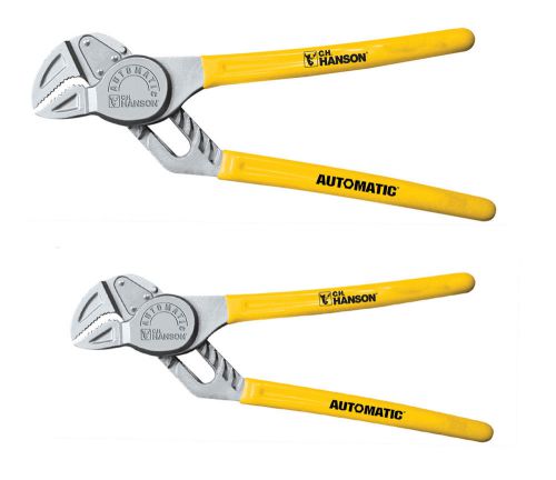 Ch hanson 80530 automatic groove pliers 2pc set - 6.5&#034; &amp; 9.5&#034; dipped handle for sale