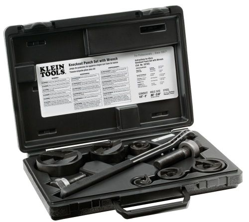 New !!! klein tools 53732-sen knockout punch set with wrench -l@@k!!! for sale