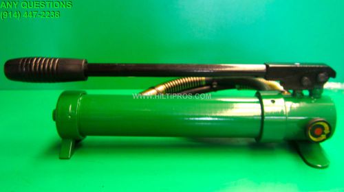 GREENLEE 767 HYDRAULIC STYLE HAND PUMP, WITH HOSE, PREOWNED, L@@K, FAST SHIPPING