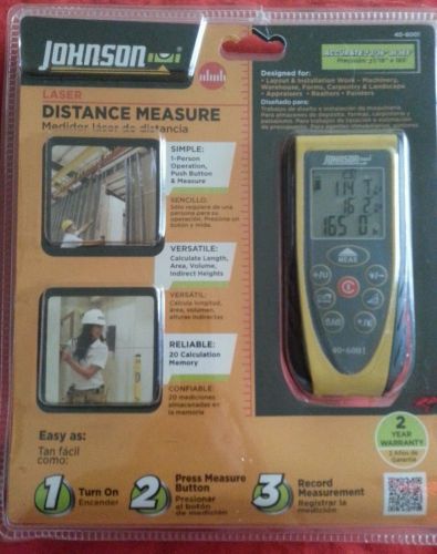 Johnson Laser Distance Measure 40-6001 (BRAND NEW/SEALED PKG)