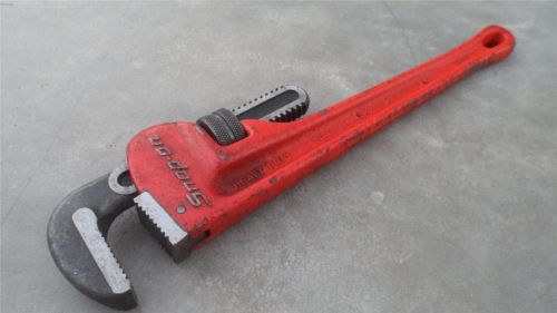*Nice Snap On PW18G 18&#034; Heavy Duty Pipe Wrench Tool +Made in USA