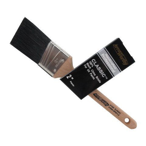 2&#034; Angular Black China Bristle Paint Brush