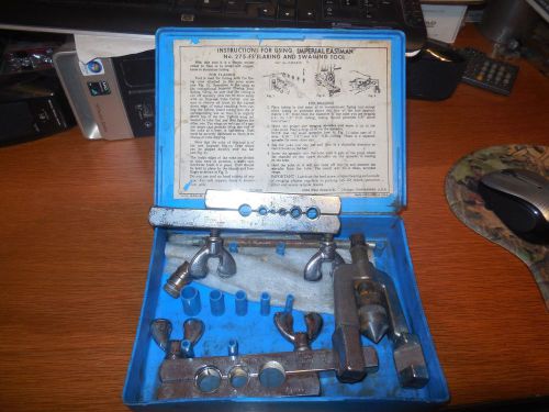 Imperial eastman model 275fs flaring &amp; swaging tool set 1-8&#034;-3/4&#034; w/ case for sale