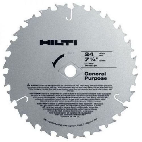 Hilti w-csc 7-1/4&#034; x 24 general purpose circular saw blade,strong, fast shipping for sale